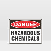 Custom Gate Signs,Danger Hazardous Chemicals Sign